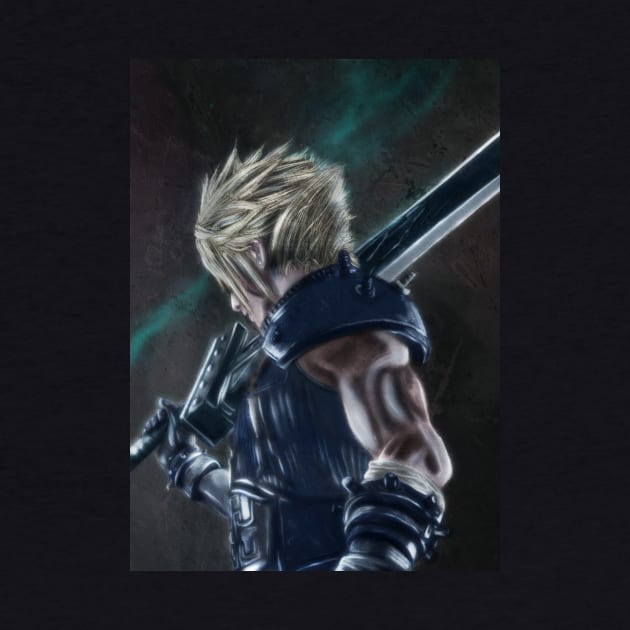 Cloud Strife FFVII Remake by Jarrodjvandenberg